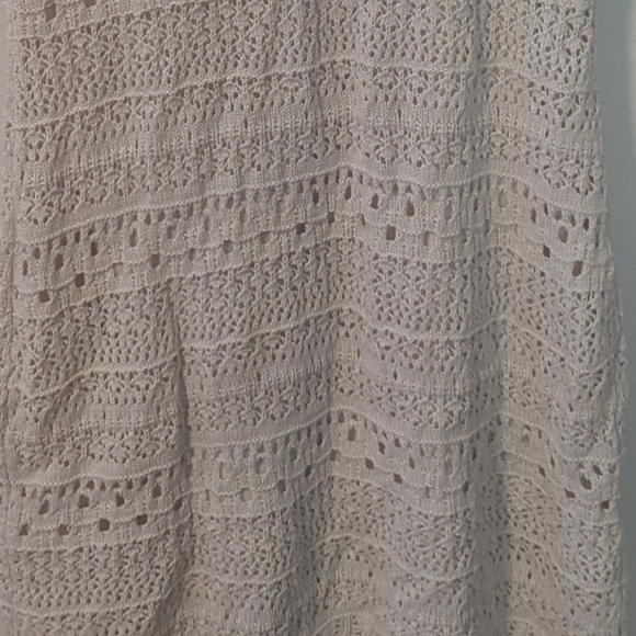 NWT Maurices Crochet Open Back Mini Dress Knit Boho Festival Coastal Cowgirl LG - Picture 7 of 7